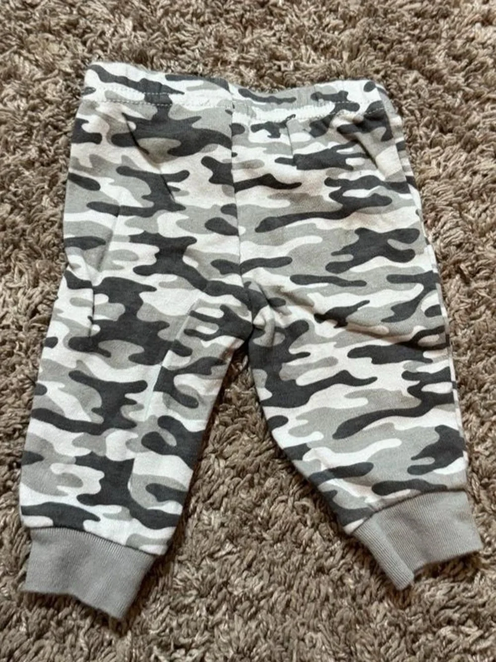Child of Mine by Carter’s Gray Camo Baby Jogger Pants Newborn NB
